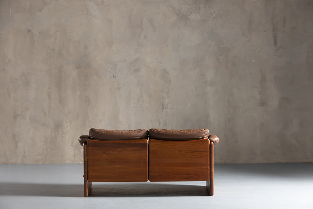 Solid Teak Danish Loveseat Sofa By Mikael Laursen, Denmark, 1960'