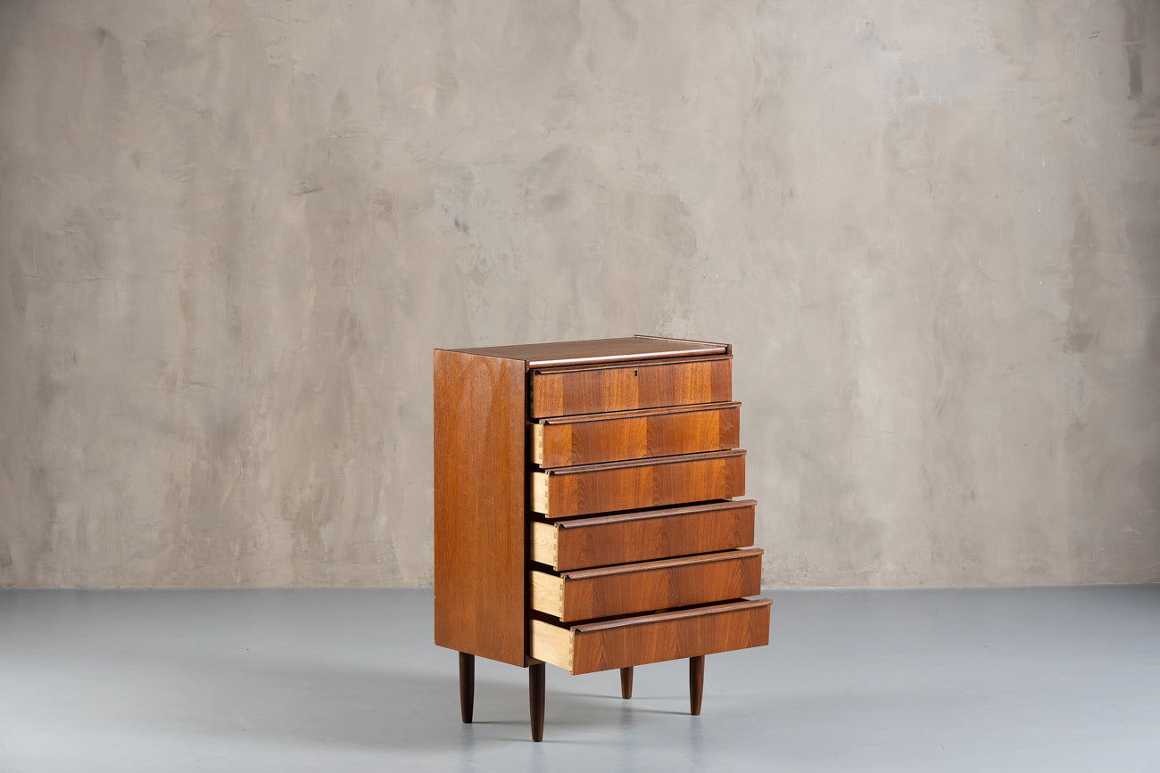 Teak Chest Of Drawers From Royal Board, Sweden, 1970's