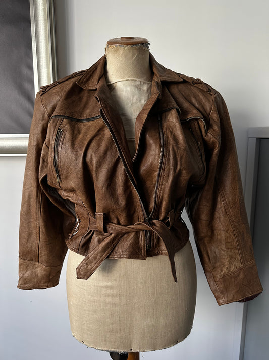 Soft Camel Leather Jacket