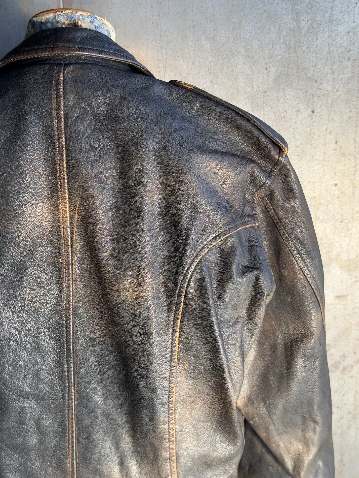 Washed Women's Leather Jacket