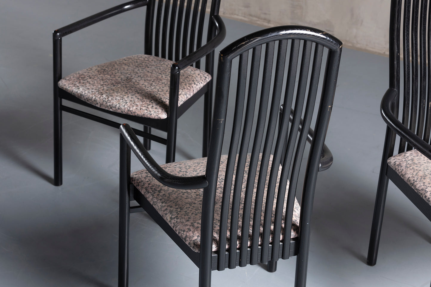 black wood dining chairs