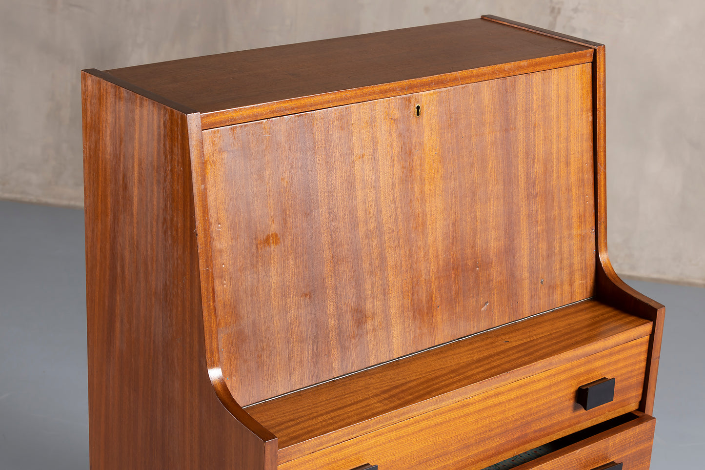 teak secretaire furniture top