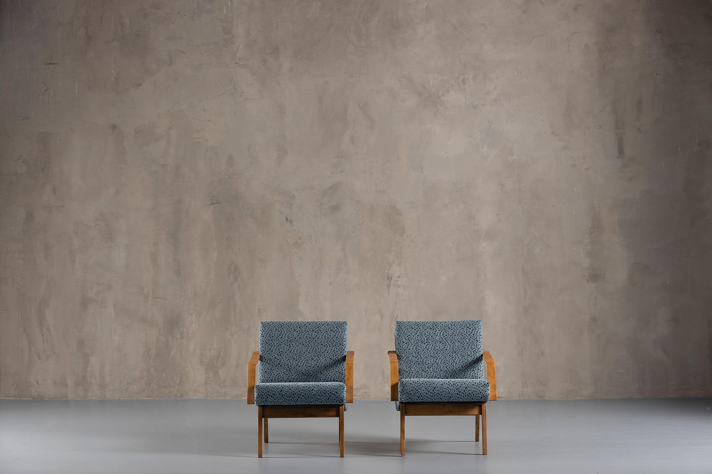 two grey chairs