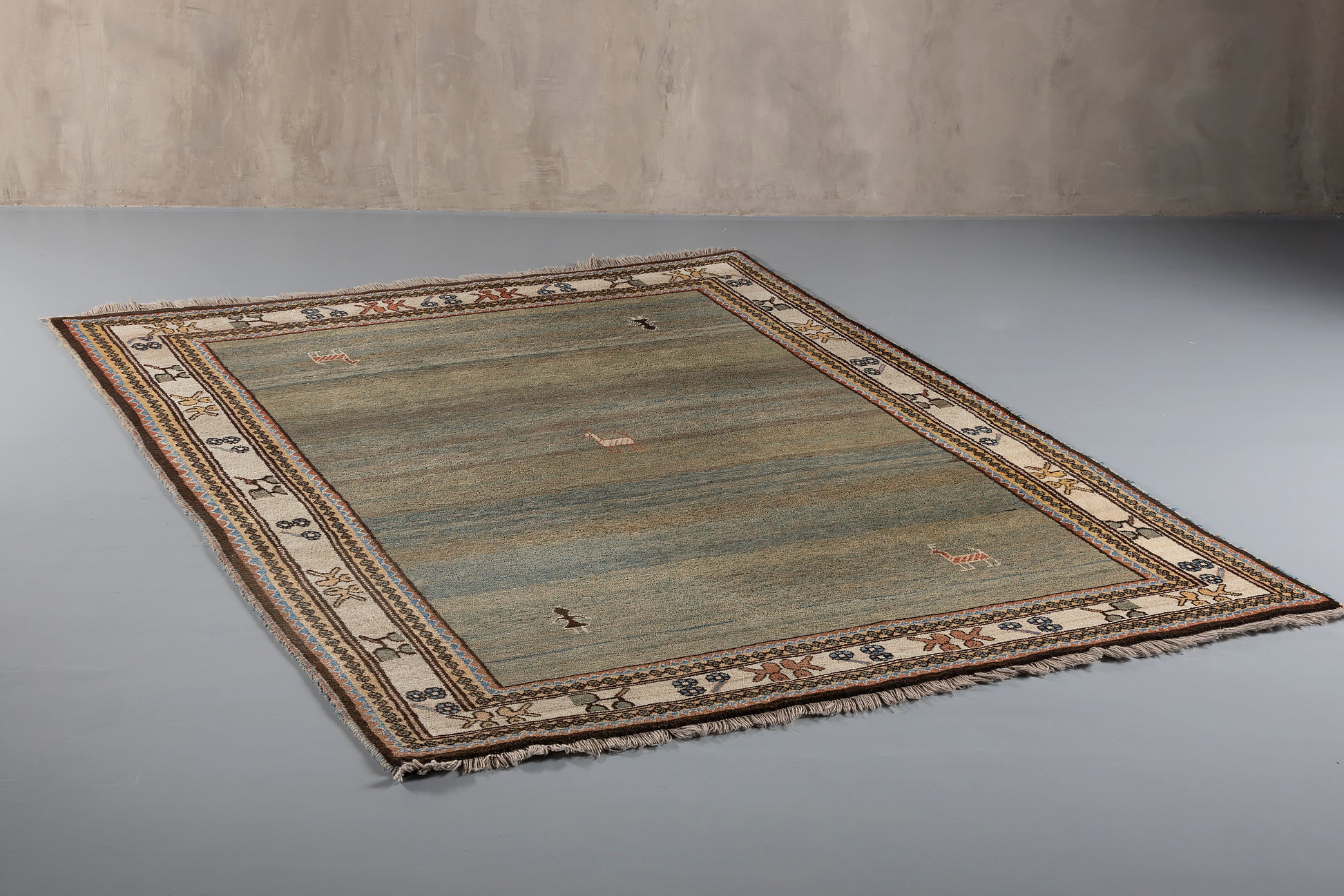 diagonal large oriental rug
