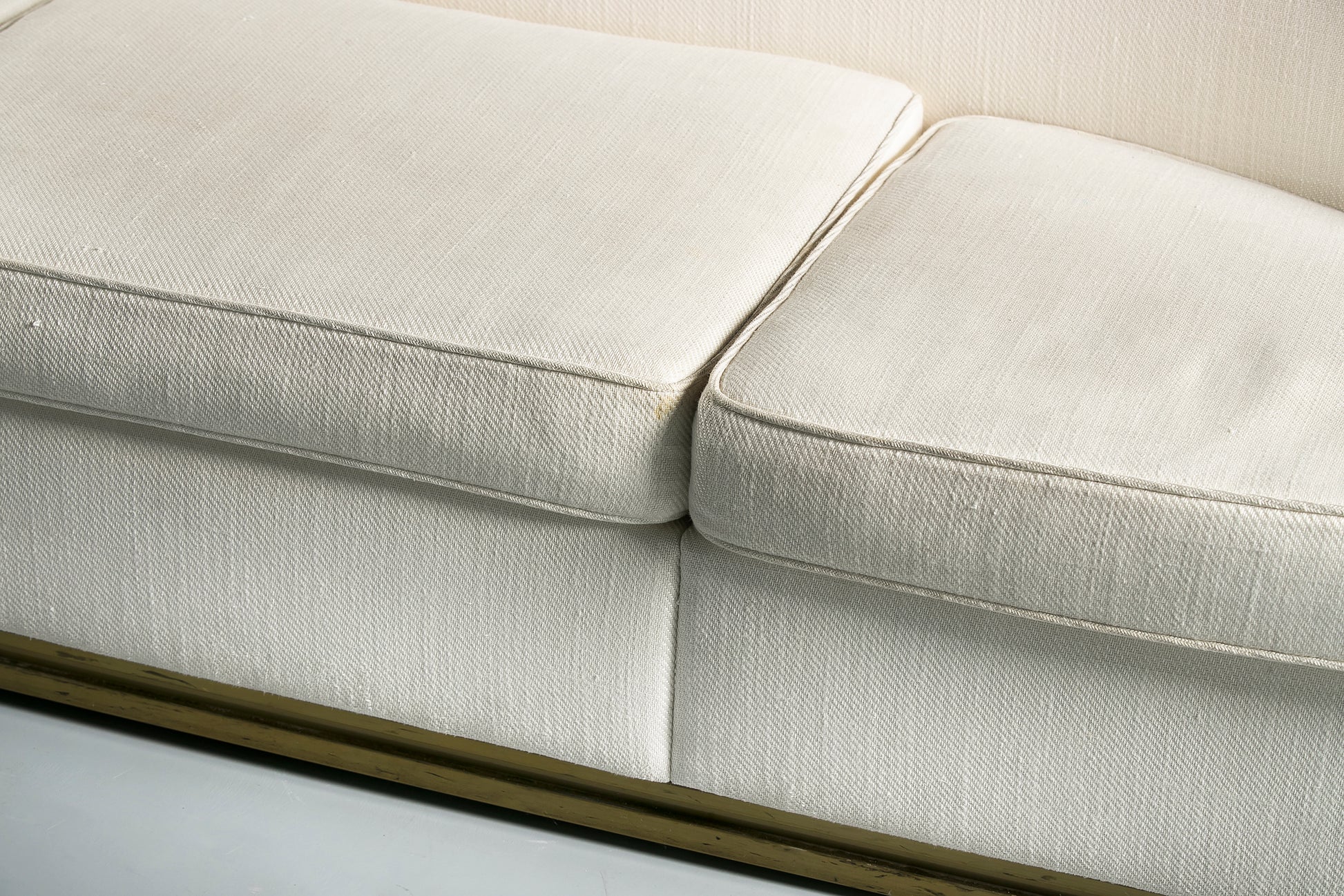 White sofa pillows