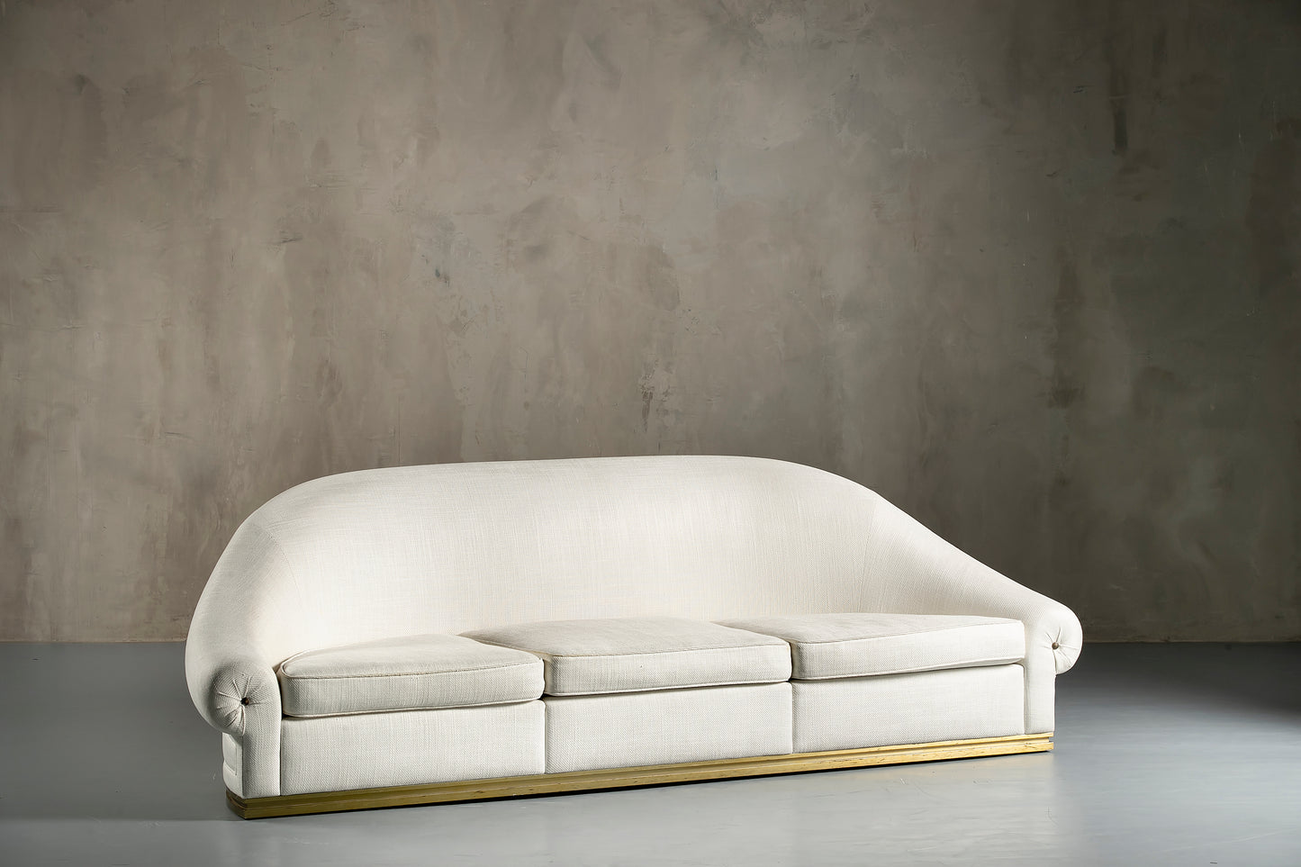 White designer sofa