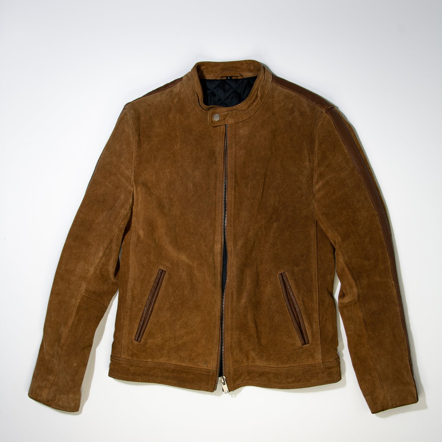 brown bike leather jacket