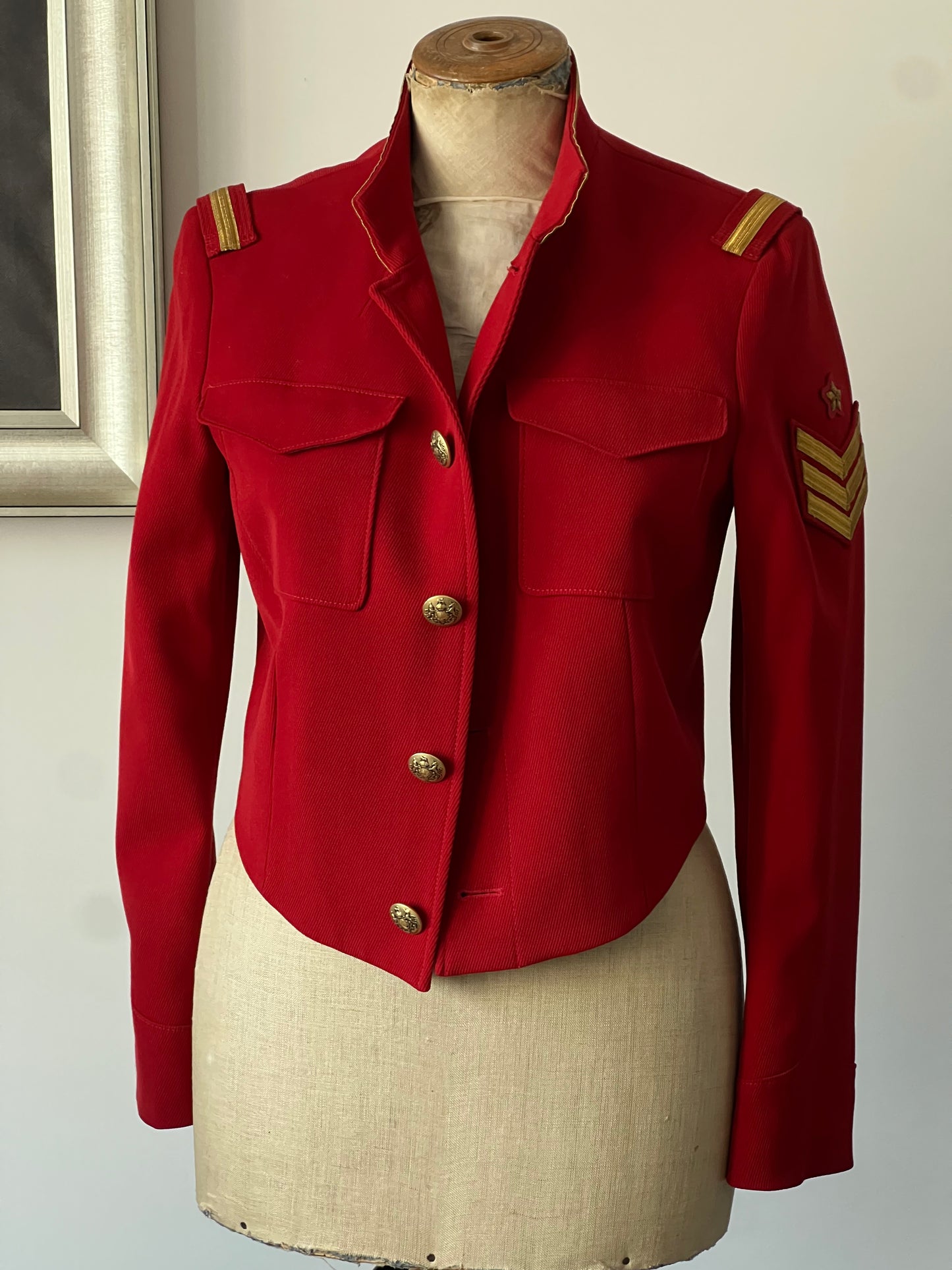 red vintage women’s jacket